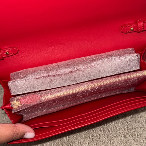 Burberry Red Henley Wallet On Strap - Picture 6 of 10